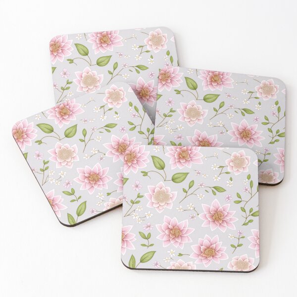 Item preview, Flowers on grey background designed and sold by Laccy.