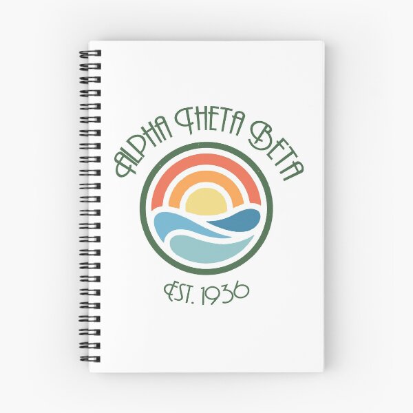 Item preview, AOB Alpha Theta Beta - Vintage sunset designed and sold by Jilly Rose Ink.