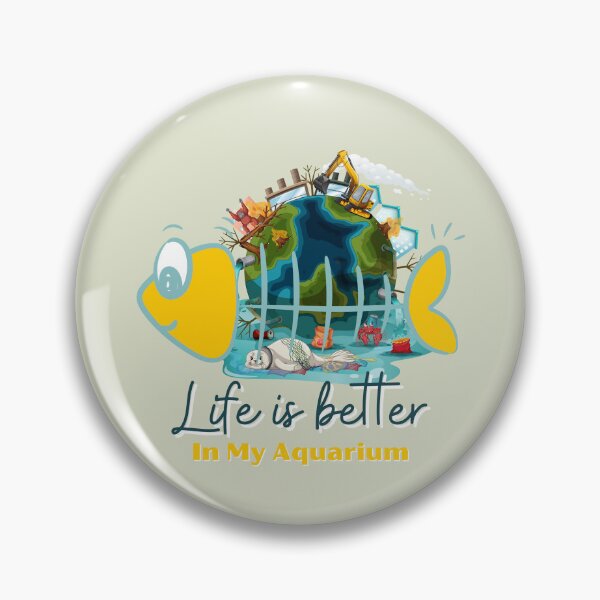 Artikelvorschau, In meinem Aquarium ist das Leben besser. Für einen Fischhalter, für einen Fischzüchter, für eine Zoohandlung. entworfen und verkauft von Wentoo.