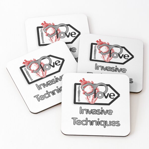 Item preview, 'I Love Invasive Techniques' Cardiology Design - Composition for T-shirts, mugs, phone cases and other accessories designed and sold by Ridiculam Toga.