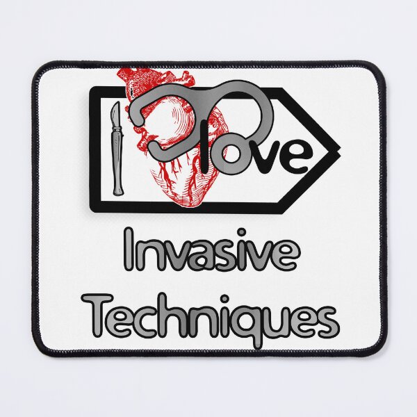 Item preview, 'I Love Invasive Techniques' Cardiology Design - Composition for T-shirts, mugs, phone cases and other accessories designed and sold by Ridiculam Toga.