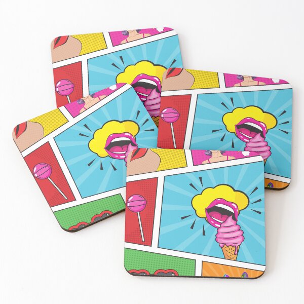 Item preview, Colorful pop art, WOW! designed and sold by ByNiran.