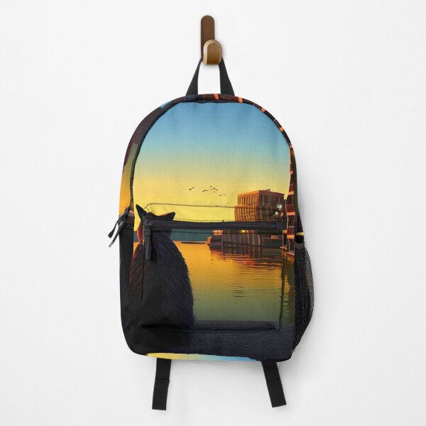 Item preview, Cat Watching Sunset Scene designed and sold by roleshop.