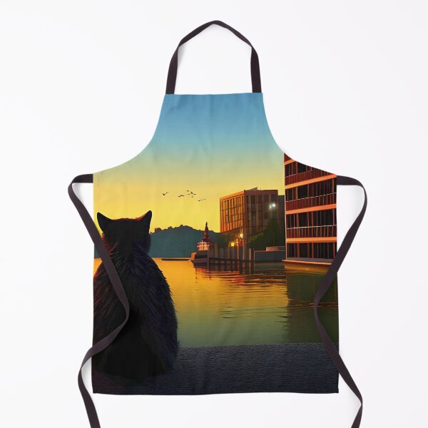 Item preview, Cat Watching Sunset Scene designed and sold by roleshop.