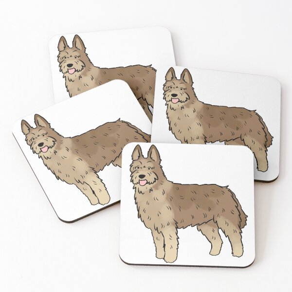 Aperçu de l'œuvre Illustration mignonne de chien berger picard créée et vendue par Yarafantasyart.