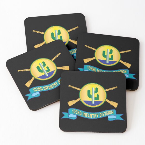 Item preview, Army - 103rd Infantry Division w Br - SSI - Ribbon X 300 designed and sold by Military Insignia Products.