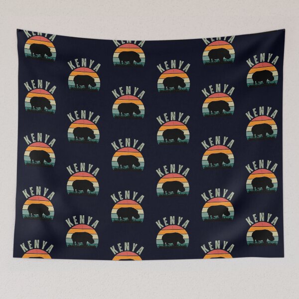 Item preview, Vintage African Hippos in Kenya, Hippopotamus Safari  designed and sold by madtoyman.