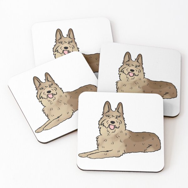 Artikelvorschau, Niedliche Illustration des Hundes Berger Picard entworfen und verkauft von Yarafantasyart.
