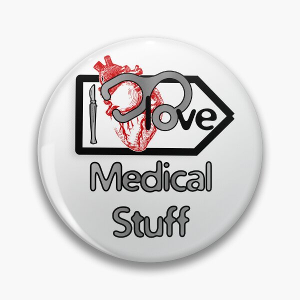 Item preview, 'I Love Medical Stuff' Cardiology Design - Composition for T-shirts, mugs, phone cases and other accessories designed and sold by Ridiculam Toga.