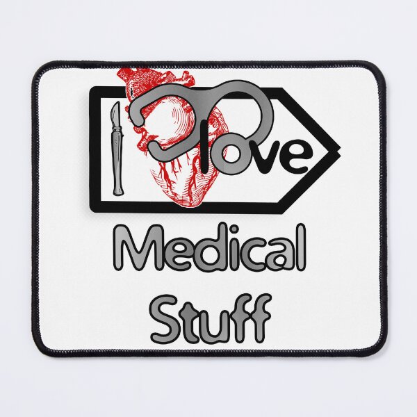 Item preview, 'I Love Medical Stuff' Cardiology Design - Composition for T-shirts, mugs, phone cases and other accessories designed and sold by Ridiculam Toga.