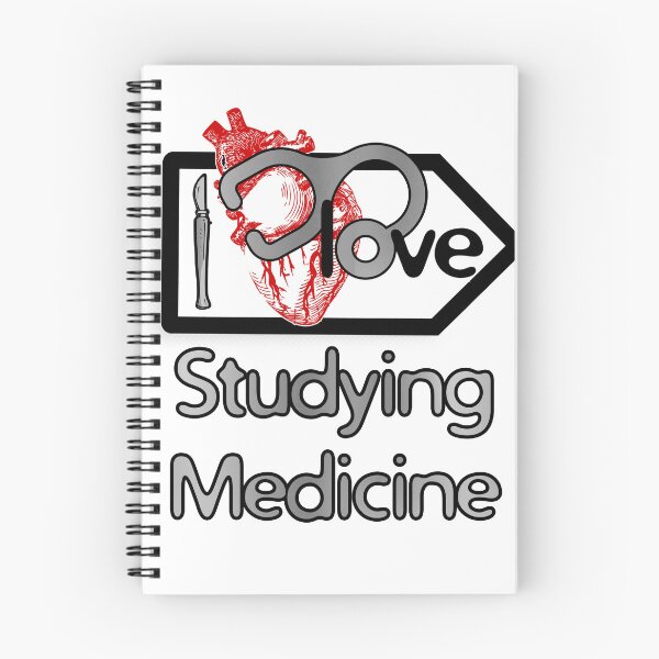 Item preview, 'I Love Studying Medicine' Cardiology Design - Composition for T-shirts, mugs, phone cases and other accessories designed and sold by Ridiculam Toga.