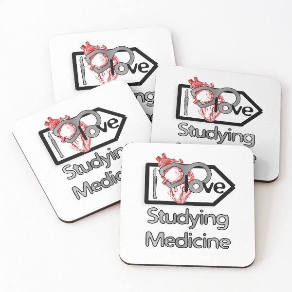 Item preview, 'I Love Studying Medicine' Cardiology Design - Composition for T-shirts, mugs, phone cases and other accessories designed and sold by Ridiculam Toga.