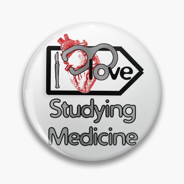 Item preview, 'I Love Studying Medicine' Cardiology Design - Composition for T-shirts, mugs, phone cases and other accessories designed and sold by Ridiculam Toga.