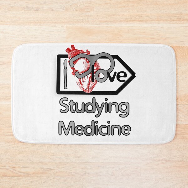 Item preview, 'I Love Studying Medicine' Cardiology Design - Composition for T-shirts, mugs, phone cases and other accessories designed and sold by Ridiculam Toga.