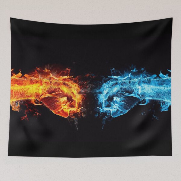 Item preview, The battle between fire and water designed and sold by BestFashion4u.
