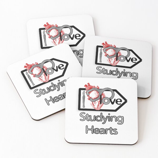 Item preview, 'I Love Studying Hearts' Cardiology Design - Composition for T-shirts, mugs, phone cases and other accessories designed and sold by Ridiculam Toga.