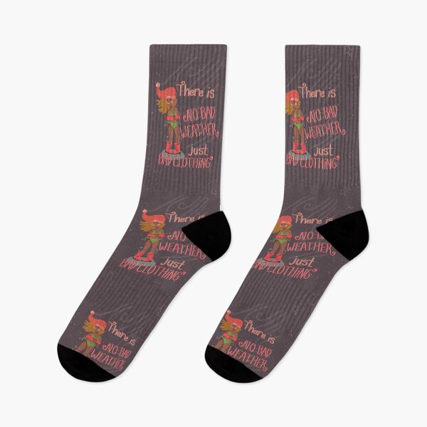 Item preview, There is No Bad Weather, Just Bad Clothing | White Gray Pink  designed and sold by Ingrid Poole.
