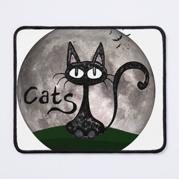 Item preview, Black cat moon Hand-drawn by Marcus designed and sold by Allshorts.