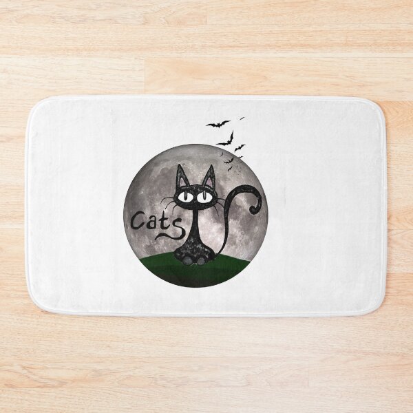 Item preview, Black cat moon Hand-drawn by Marcus designed and sold by Allshorts.