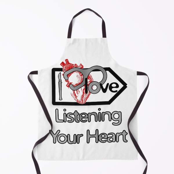 Item preview, 'I Love Listening Your Heart' Cardiology Design - Composition for T-shirts, mugs, phone cases and other accessories designed and sold by Ridiculam Toga.