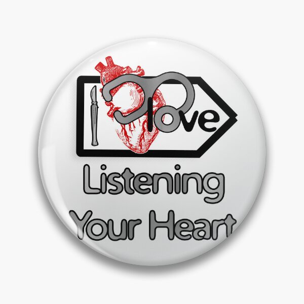 Item preview, 'I Love Listening Your Heart' Cardiology Design - Composition for T-shirts, mugs, phone cases and other accessories designed and sold by Ridiculam Toga.