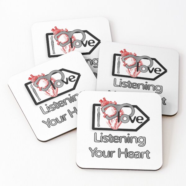 Item preview, 'I Love Listening Your Heart' Cardiology Design - Composition for T-shirts, mugs, phone cases and other accessories designed and sold by Ridiculam Toga.