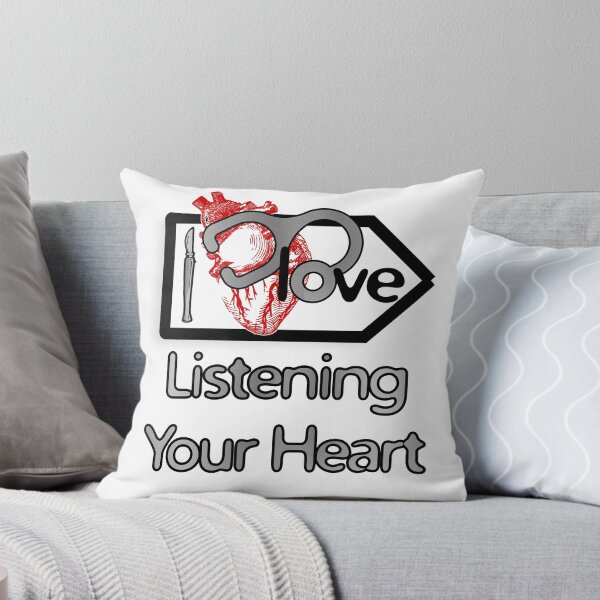 Item preview, 'I Love Listening Your Heart' Cardiology Design - Composition for T-shirts, mugs, phone cases and other accessories designed and sold by Ridiculam Toga.