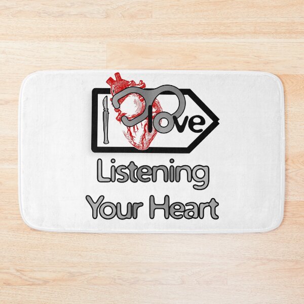 Item preview, 'I Love Listening Your Heart' Cardiology Design - Composition for T-shirts, mugs, phone cases and other accessories designed and sold by Ridiculam Toga.