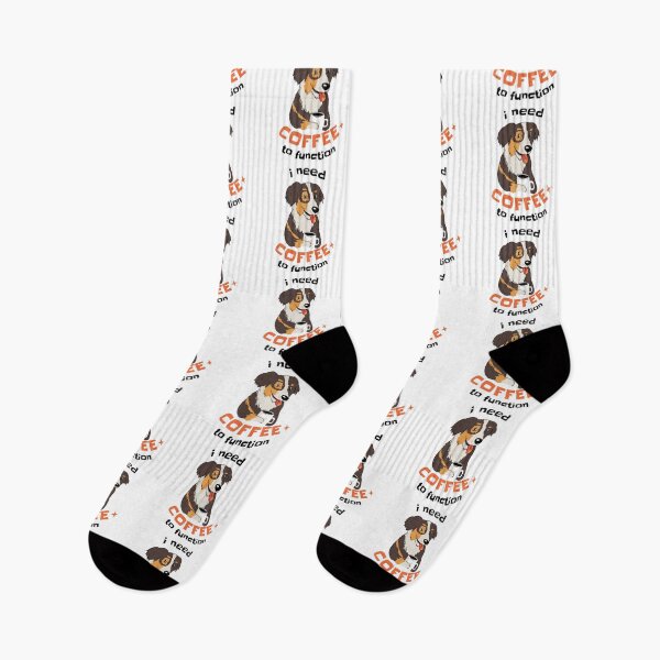 Item preview, I need coffee to function, funny aussie dog, coffee quote, australian shepherd dog designed and sold by raspeed.