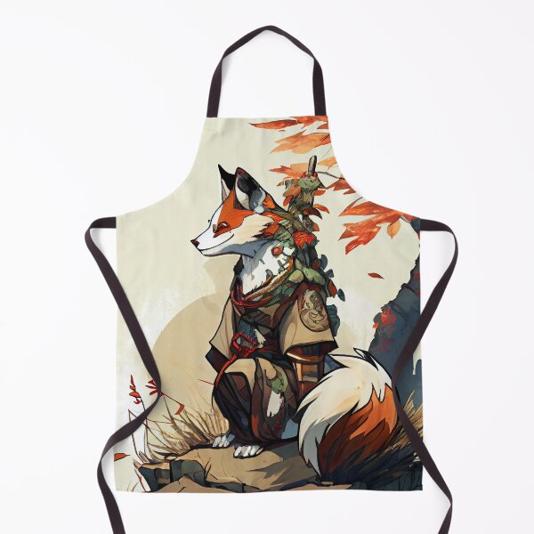 Artikelvorschau, Mystische japanische Rotfuchs-Grafik entworfen und verkauft von The-Dark-Art.