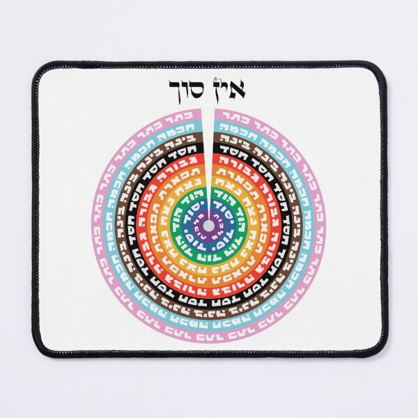 Item preview, Kabbalistic Creation - Tzimtzum & Sefirot in Hebrew | Queer Rainbow Colors designed and sold by Amber Dove Studio.