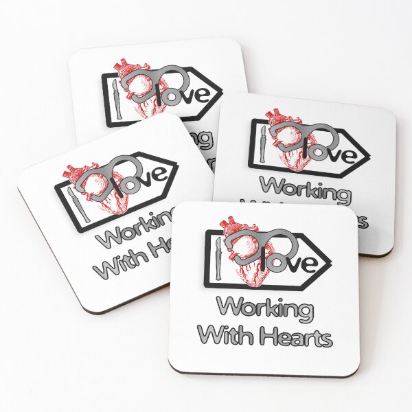 Item preview, 'I Love Working With Hearts' Cardiology Design - Composition for T-shirts, mugs, phone cases and other accessories designed and sold by Ridiculam Toga.