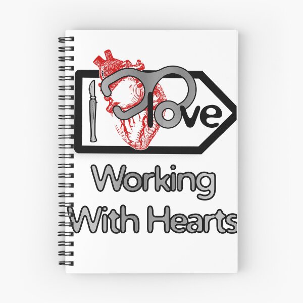 Item preview, 'I Love Working With Hearts' Cardiology Design - Composition for T-shirts, mugs, phone cases and other accessories designed and sold by Ridiculam Toga.