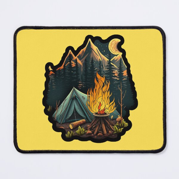Item preview, Camping, camp fire, camp tent, camping lover designed and sold by pixeldizajn.