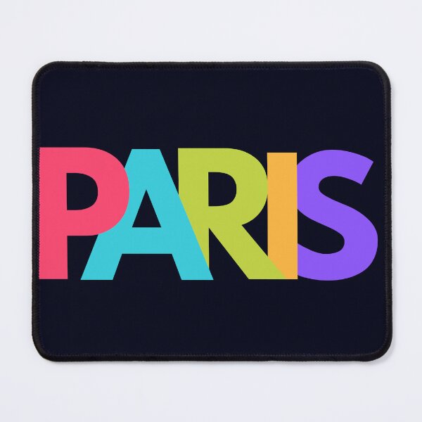Item preview, Paris France - Bright Overlapping Letters designed and sold by madtoyman.