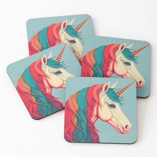 Item preview, A multicolored unicorn designed and sold by Warehouse46.