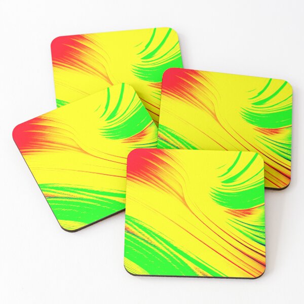Item preview, Yellow, Red, Green Abstract Swirl designed and sold by asurtiumgreen.