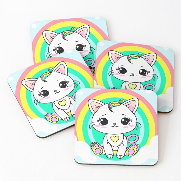 Item preview, Rainbow kitty designed and sold by Lolly's Lane Shoppe.