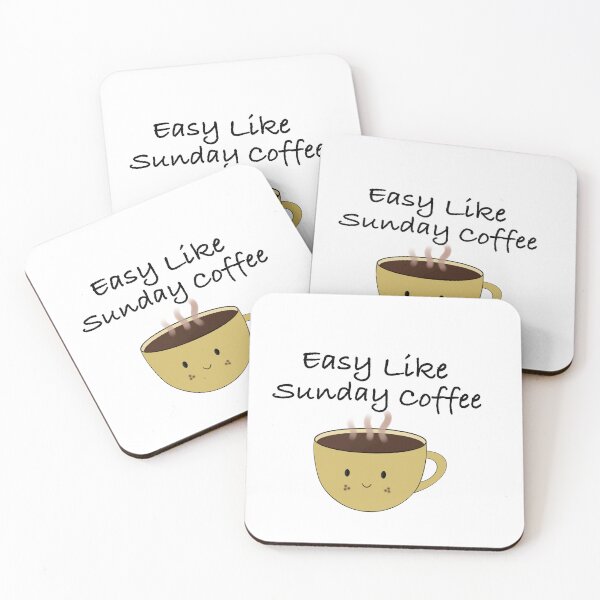 Item preview, Easy like sunday coffee designed and sold by Manar Altaweel.