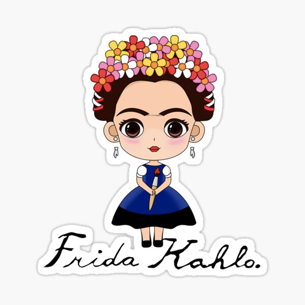 Item preview, Frida Kahlo Feminist Icon Artist Cartoon designed and sold by Mad Factory Designs.