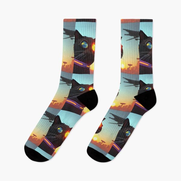 Item preview,  Cat Watching Sunset Scene designed and sold by roleshop.