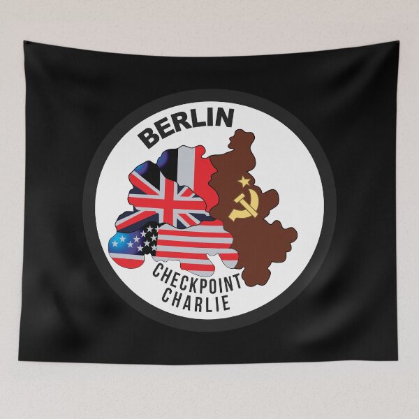 Item preview, Berlin - Checkpoint Charlie - Round - Bright X 300 designed and sold by Military Insignia Products.