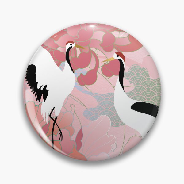 Artikelvorschau, traditional classical auspicious chrysanthemum peony crane entworfen und verkauft von UnaWu533.