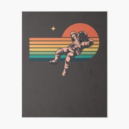 Vintage Rainbow Astronaut Gorilla Retro Kids Room Decor Art Board Print  for Sale by PinkNomad