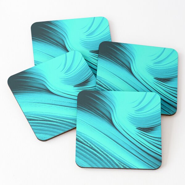 Item preview, Aqua Abstract Swirl designed and sold by asurtiumgreen.