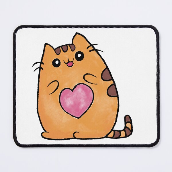 Item preview, Fat cat with Heart Hand-drawn by Marcus designed and sold by Allshorts.