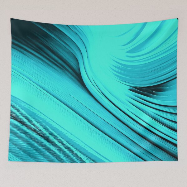 Item preview, Aqua Abstract Swirl designed and sold by asurtiumgreen.