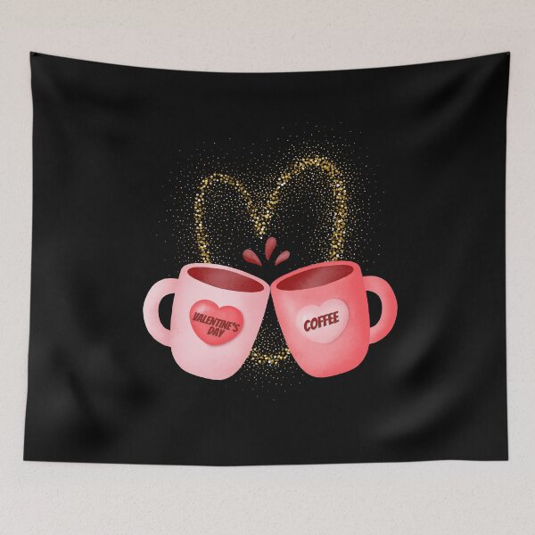 Item preview, Valentines day and coffee designed and sold by ZubiyaArt.