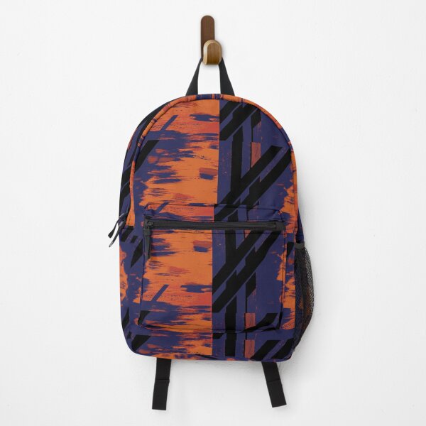 Item preview, Bamboo grove in Burnt Orange and Midnight Blue designed and sold by BlackArtichoke.