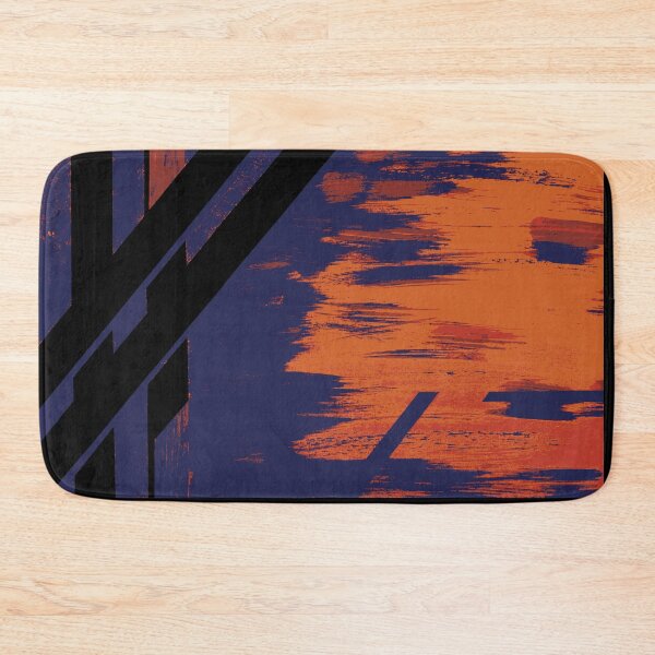 Item preview,  Bamboo grove in Burnt Orange and Midnight Blue designed and sold by BlackArtichoke.